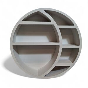 CNF Concepts Half Moon Shelf, White, Home Decor, New
